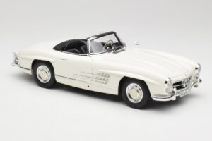 Mercedes 300 SL W198 Roadster Blanc Avec Capote Souple Minichamps 1:18 180039034 Métal — image 7 sur 9