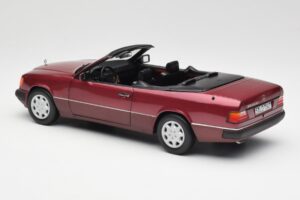Mercedes 300CE-24 A124 Cabriolet Almandine Rouge Métallisé Norev 1:18 B66040616 Métal — image 7 sur 8