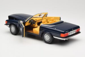 Mercedes 350 SL R107 Bleu Foncé Sun Star 1:18 MB003 Métal — image 5 sur 8