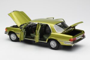 Mercedes 450 SEL W116 Citrus Vert Édition Concessionnaire Norev 1:18 B66040683 Métal — image 5 sur 8