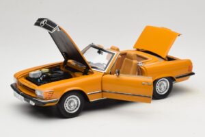 Mercedes 450 SL R107 Cayenne Orange Norev 1:18 183350 Métal — image 2 sur 10