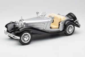 Mercedes 500K Roadster Argent Bburago 1:18 3020-M1 Métal — image 2 sur 8