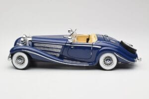 Mercedes 500K Special Roadster Bleu Maisto 1:18 56059 Métal — image 4 sur 8