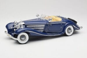 Mercedes 500K Special Roadster Bleu Maisto 1:18 56059 Métal