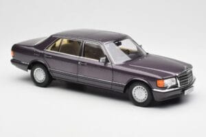 Mercedes 560 SEL W126 Violet Metallic Norev 1:18 183544 Métal — image 6 sur 8