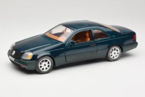 Mercedes 600 SEC C140 Vert Majorette 1:18 4418 Métal