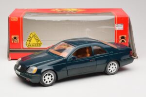 Mercedes 600 SEC C140 Vert Majorette 1:18 4418 Métal — image 8 sur 8