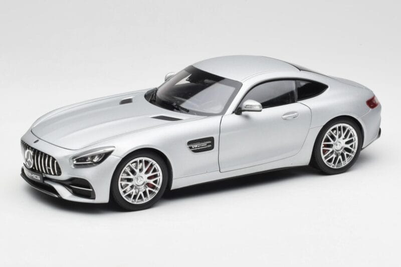 Mercedes AMG GT S C190 Designo Iridium Argent Magno Norev 1:18 B66960485 Métal