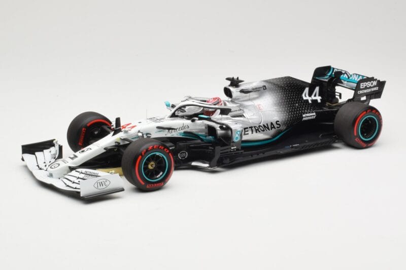 Mercedes AMG Petronas W10 #44 L. Hamilton Winner German GP 2019 Minichamps 1:18 110191144 Métal