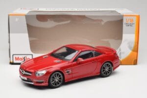 Mercedes AMG SL 63 R231 Rouge Maisto 1:18 36199 Métal — image 8 sur 8