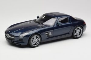 Mercedes SLS AMG C197 Blue Metallic Minichamps 1:18 180039021 Métal