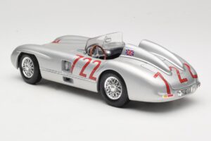 Mercedes 300 SLR W196S #722 S. Moss / D. Jenkinson Mille Miglia Winner 1955 Maisto 1:18 536887 Métal — image 7 sur 8