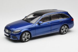 Mercedes C-Class S205 T-Modell Brilliant Bleu Métallisé Norev 1:18 B66960257 Métal
