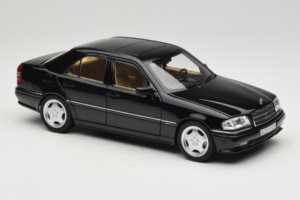 Mercedes C36 AMG W202 Obsidian Black Metallic Norev 1:18 183381 Métal — image 6 sur 8