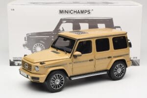 Mercedes G-Class G 500 W463A Solarbeam Yellow Metallic Minichamps 1:18 113037108 Métal — image 8 sur 8