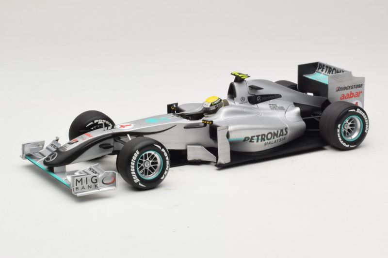 Mercedes MGP W01 #4 N. Rosberg Mercedes GP Showcar 2010 Minichamps 1:18 150100074 Métal
