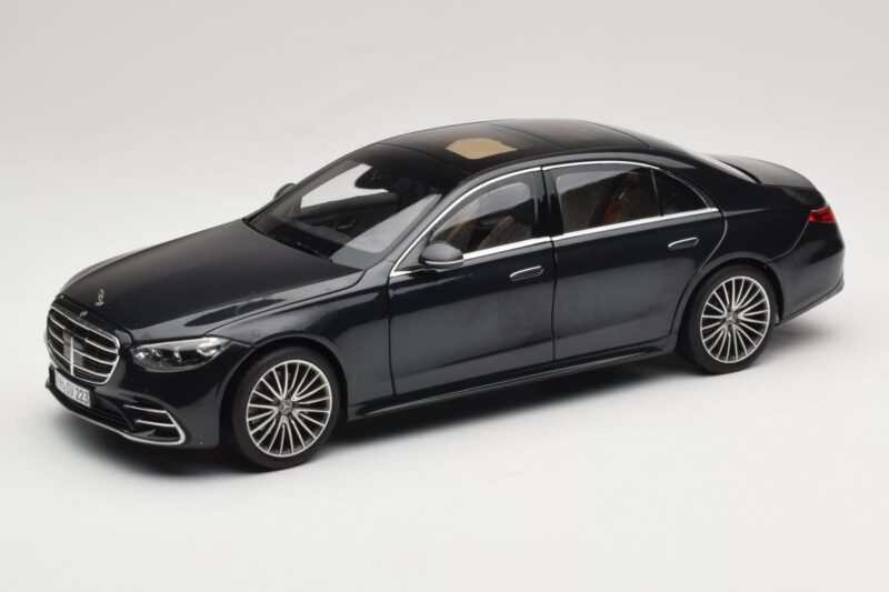 Mercedes S-Class W223 AMG Line Anthracite Blue Norev 1:18 183800 Métal