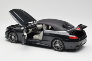 Mercedes S-Class Cabriolet A217 Magnetite Noir Métallisé Norev 1:18 B66960354 Métal — image 5 sur 8