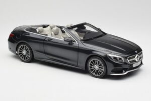 Mercedes S-Class Cabriolet A217 Magnetite Noir Métallisé Norev 1:18 B66960354 Métal — image 6 sur 8