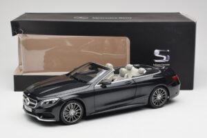 Mercedes S-Class Cabriolet A217 Magnetite Noir Métallisé Norev 1:18 B66960354 Métal — image 8 sur 8