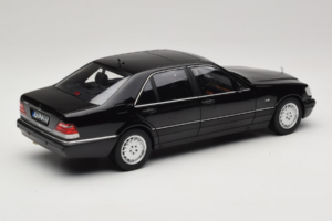 Mercedes S-Class W140 S600 Obsidian Black Metallic Norev 1:18 183045 Métal — image 3 sur 8