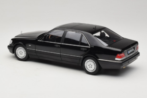 Mercedes S-Class W140 S600 Obsidian Black Metallic Norev 1:18 183045 Métal — image 7 sur 8