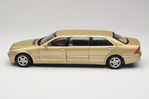 Mercedes S-Class W220 Pullman Gold Metallic Sun Star 1:18 4113 Métal — image 4 sur 8