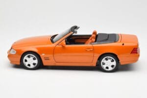 Mercedes SL 500 R129 Orange Metallic Norev 1:18 183752 Métal — image 4 sur 8