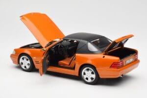 Mercedes SL 500 R129 Orange Metallic Norev 1:18 183752 Métal — image 5 sur 8