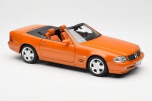 Mercedes SL 500 R129 Orange Metallic Norev 1:18 183752 Métal — image 6 sur 8