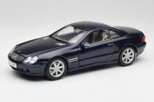 Mercedes SL 500 R230 Bleu Maisto 1:18 B66962126 Métal