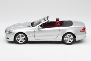Mercedes SL 500 R230 Cabriolet Iridium Argent Minichamps 1:18 B66962388 Métal — image 4 sur 8