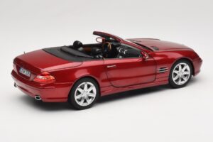 Mercedes SL 500 R230 Red Metallic Édition Limitée Norev 1:18 183841 Métal — image 3 sur 8