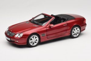 Mercedes SL 500 R230 Red Metallic Édition Limitée Norev 1:18 183841 Métal