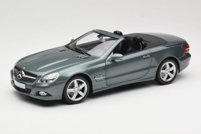 Mercedes SL R230 Amiant Green Minichamps 1:18 B66962389 Métal