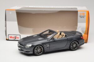Mercedes SL65 AMG Black Series R230 Matte Black Maisto 1:18 36198 Métal — image 8 sur 8
