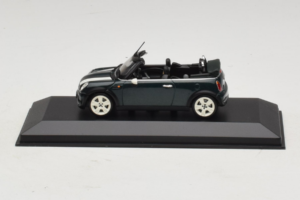 Mini Cooper Cabriolet Vert Avec Bande Blanche Minichamps 1:43 80420309093-R1 Métal