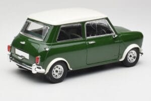Mini Cooper S British Racing Vert & Old English Blanc Solido 1:18 8021 Métal — image 3 sur 8
