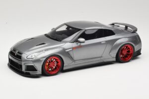 Nissan GT-R R35 Prior Design Gris GT Spirit 1:18 GT243 Résine