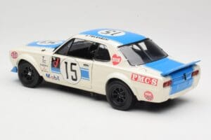 Nissan Skyline 2000GT-R KPGC10 #15 K. Takahashi Nissan Works JTCC 1972 Kyosho 1:18 08122B Métal — image 7 sur 8