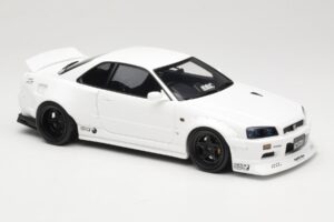 Nissan Skyline GT-R BNR34 by KRC Pearl White Otto 1:18 OT1135 Résine — image 4 sur 6