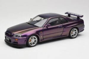 Nissan Skyline GT-R R34 V-Spec Midnight Violet AUTOart 1:18 77305 Métal
