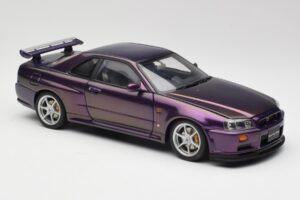 Nissan Skyline GT-R R34 V-Spec Midnight Violet AUTOart 1:18 77305 Métal — image 6 sur 8