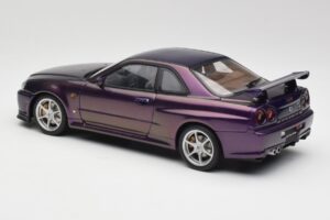 Nissan Skyline GT-R R34 V-Spec Midnight Violet AUTOart 1:18 77305 Métal — image 7 sur 8