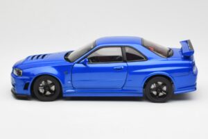 Nissan Skyline GT-R R34 NISMO Z-Tune Bayside Bleu AUTOart 1:18 77354 Composite — image 4 sur 8