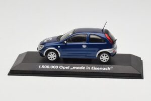 Opel Corsa C 1.5M Made in Eisenach Minichamps 1:43 OPEL003 Métal