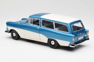Opel Rekord P1 Caravan Bleu Métallisé Minichamps 1:18 180043210 Métal — image 7 sur 8
