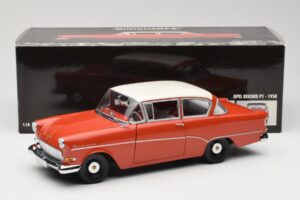 Opel Rekord P1 Rouge Minichamps 1:18 180043201 Métal — image 8 sur 8