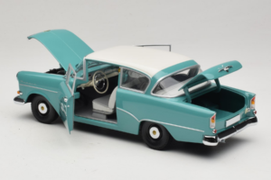 Opel Rekord P1 Bleu Turquoise Minichamps 1:18 180043200 Métal — image 5 sur 8