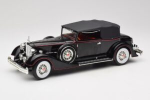 Packard Cabriolet Noir Anson 1:18 30397 Métal